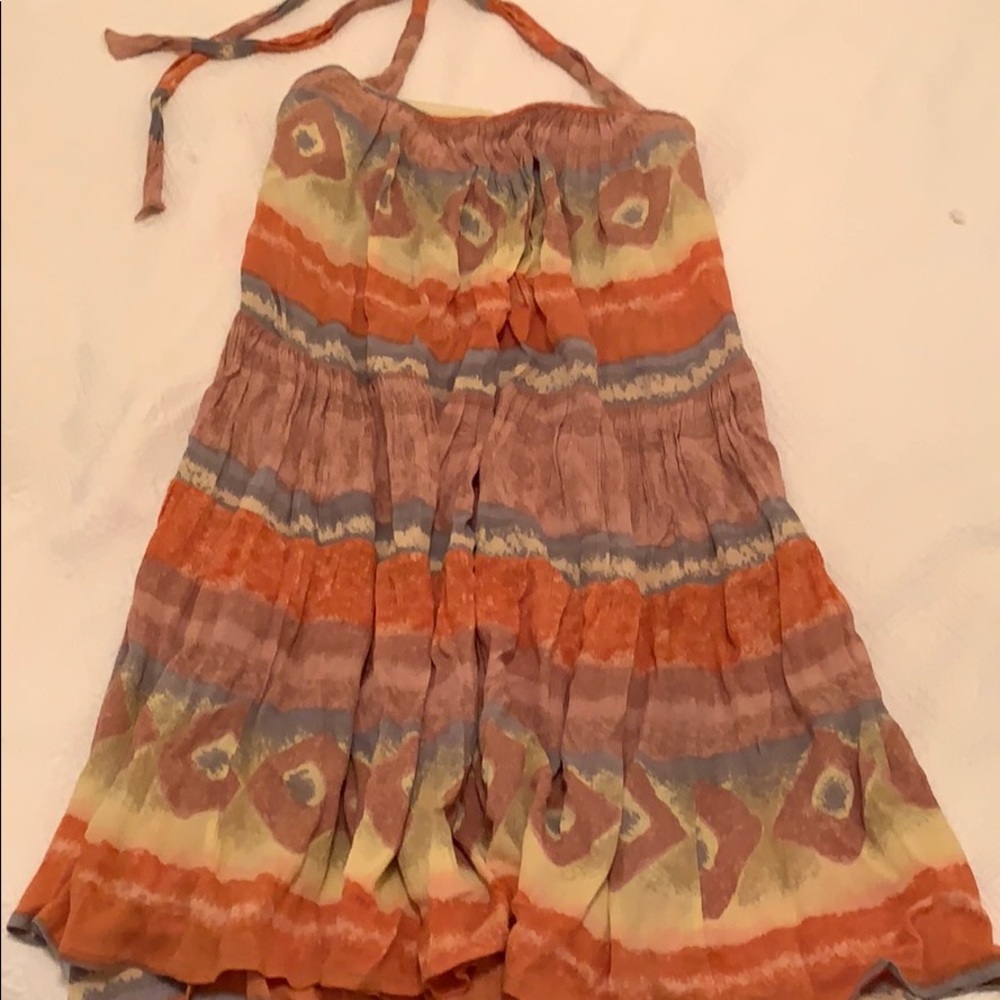 Anthropologie halter dress